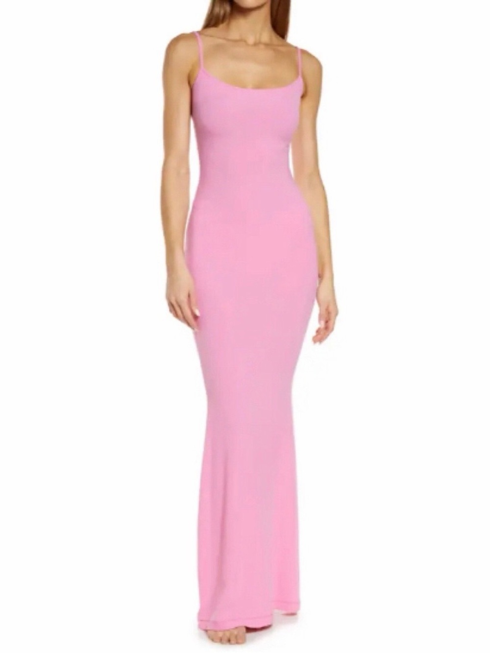 Skims Pink Maxi Bodycon Dress